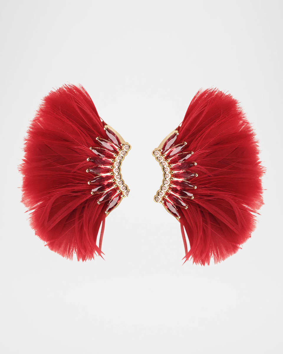Luxe Mini Madeline Feather Earrings